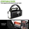 Hand Crank Emergency Radio with Flashlight SOS Alarm Compass Compact Waterproof Solar Powered Rechargeable AM/FM Radio