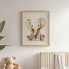 Poster Small Elephant In Minimalist Style Poster Small Elephant In Minimalist Style, 30X40 Cm, Dark Brown Wooden Frame, 230 Gsm Matte Paper