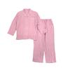 Takihyo Pajama Double Long Open with Pants Pink Women's Set, 100% Cotton, Gauze, Wrinkle-Finish, Sleeves, Front, Loungewear, Pockets,