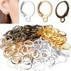 10/100pcs/lot 15x12mm Gold France Lever Earring Hooks Wire Settings Base Earrings Hoops For Jewelry Making Finding Supplies