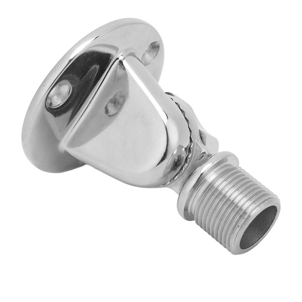 1in Ratchet Rail Mount Adjustable 316 Stainless Steel Screw Type Rustproof Antioxidation for Boat Yacht