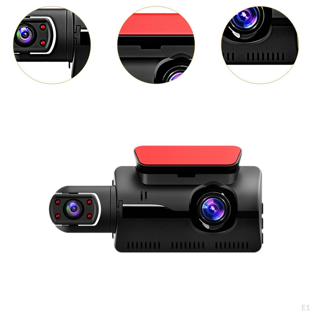 Car Dashboard Camera 110° Wide Angle Night View 1080P Parking Mode Front and Inside for SUV