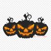 Halloween Day Halloween Jack O' Lantern Iron On Heat Transfer Printing Vinyl Patches Sticker for Clothes DIY Appliques Washable Patches