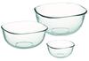 Ваки Термостойкая стеклянная миска Прозрачная 700 мл x 2200 мл x 3300 мл x 1 AZ33147 3 шт. 1, 1,