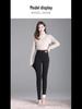 Women's High-Waist Lambskin Leggings - Extra Thick, Plus Size, Velvet Lined, Slim Fit, Warm Winter Pants