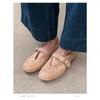 SummerMary Jane Shoes for Women Fashion Rivet Suede Classic Retro Brown Casual Soft Bottom Comfortable Ladies Flats