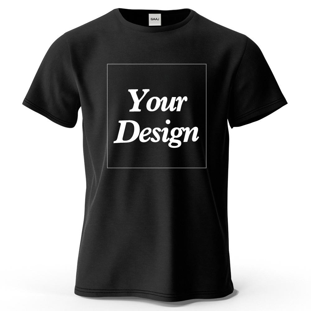 DIY01 Custom T Shirt Customized Tshirt Personalized Shirt Print Photo Brand Logo Men Women Cotton Tee Team Famliy Gift