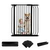 RAKU Pet Dog Height Baby Installation Width Tension Front and Rear Auto Open Double Easy No Drilling Escape Prevention Fence Installation Width Gate,