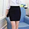 Весна, осень и лето Юбка большого размера для женщин Fat Mm Professional Юбка с одним шагом Юбка с запахом на бедрах Короткая обтягивающая юбка с эластичной резинкой на талии