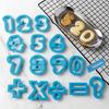16Pcs/set Large 0-9 Numbers Letter Cookie Cutter Molds Plastic 3D Pressable Biscuit Fondant Stamps DIY Birthday Cake Decorations