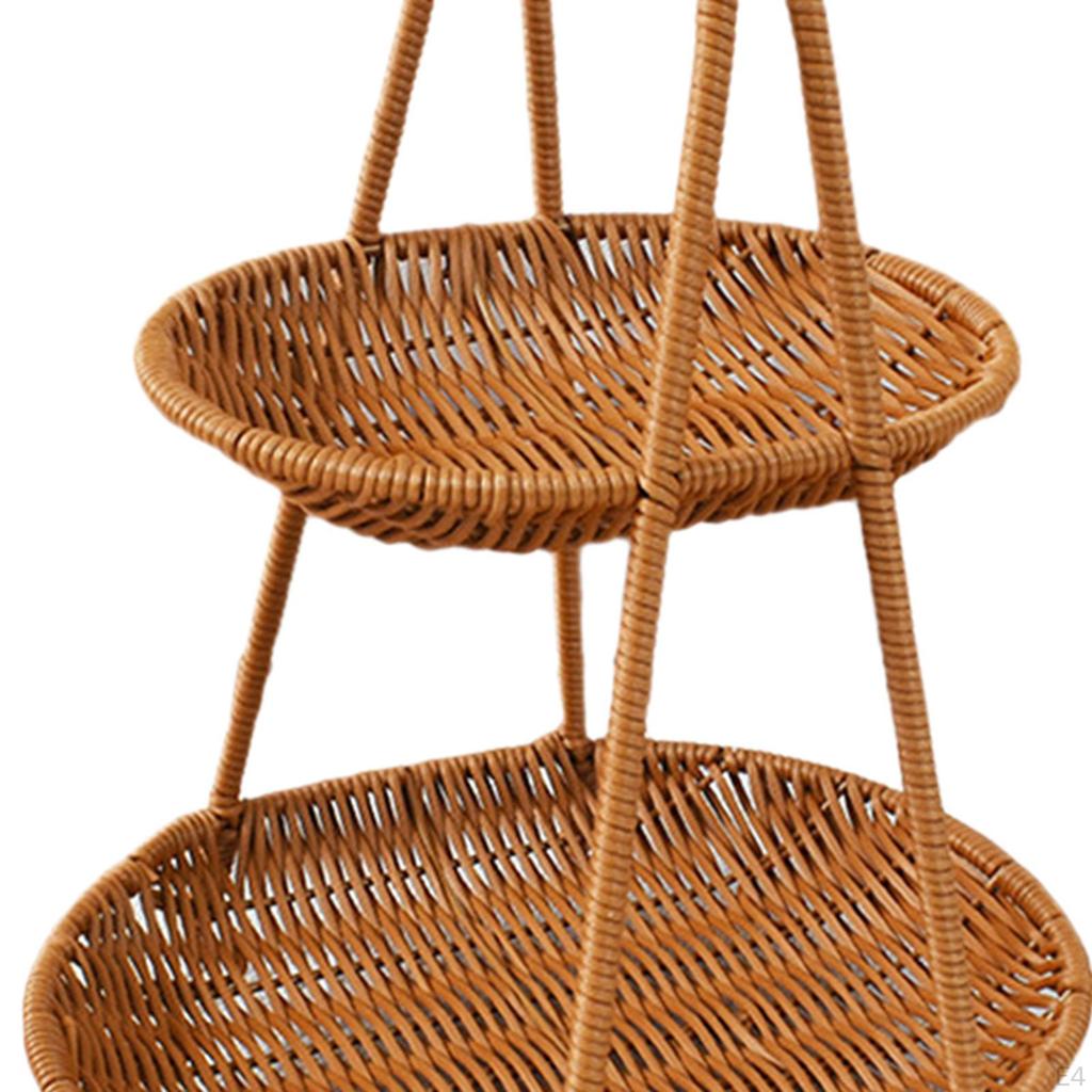 Fruit Basket Bread Food Storage Plate Snack Tray for Wedding Desktop Party