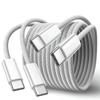 60W USB C To USB C Fast Charging PD Cable For iPhone 15 16 Pro Max 15 Plus Samsung Huawei Honor Xiaomi Redmi Type C Braided Wire