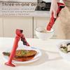 Anti-Scald Dish Clip 3-in-1 Multi-Functional Hot Plate Gripper Bowl Plate Clamp Bottle Opener Heat Resistant Silicone Kitchen Tool with Non-Slip Grip