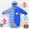 Newborn Baby Boy And Girl Infant Hooded Clothing Velvet Winter Spring One Piece Kid Long Sleeve Kidswear Aapparel Newborn Suits Tddler Romper