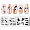 1PC Stainless Steel Printing Nail Stamping Plates Manicure Leaves Maple Template Mold Xmas Snowflakes Nail Art DIY Decorations