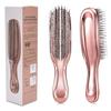 Head Massager Scalp Brush Hair Massager Shampoo Brush Wet Plastic Detangling Brush Hair Cleaning Comb Rose Gold