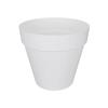 ELHO Round Flower Pot with Wheels Loft Urban - Ø 38.5 X 35.3 Cm - White