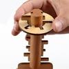 Wooden Toy Unlock Puzzle Key Classical Funny Lock Toys Intellectual Educational For Children Adult