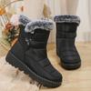 Fashion 2024 Waterproof Snow Boots for Women Winter Shoes Faux Fur Plush Ankle Boots Woman Plus Size Non-Slip Warm Cotton Botas Mujer