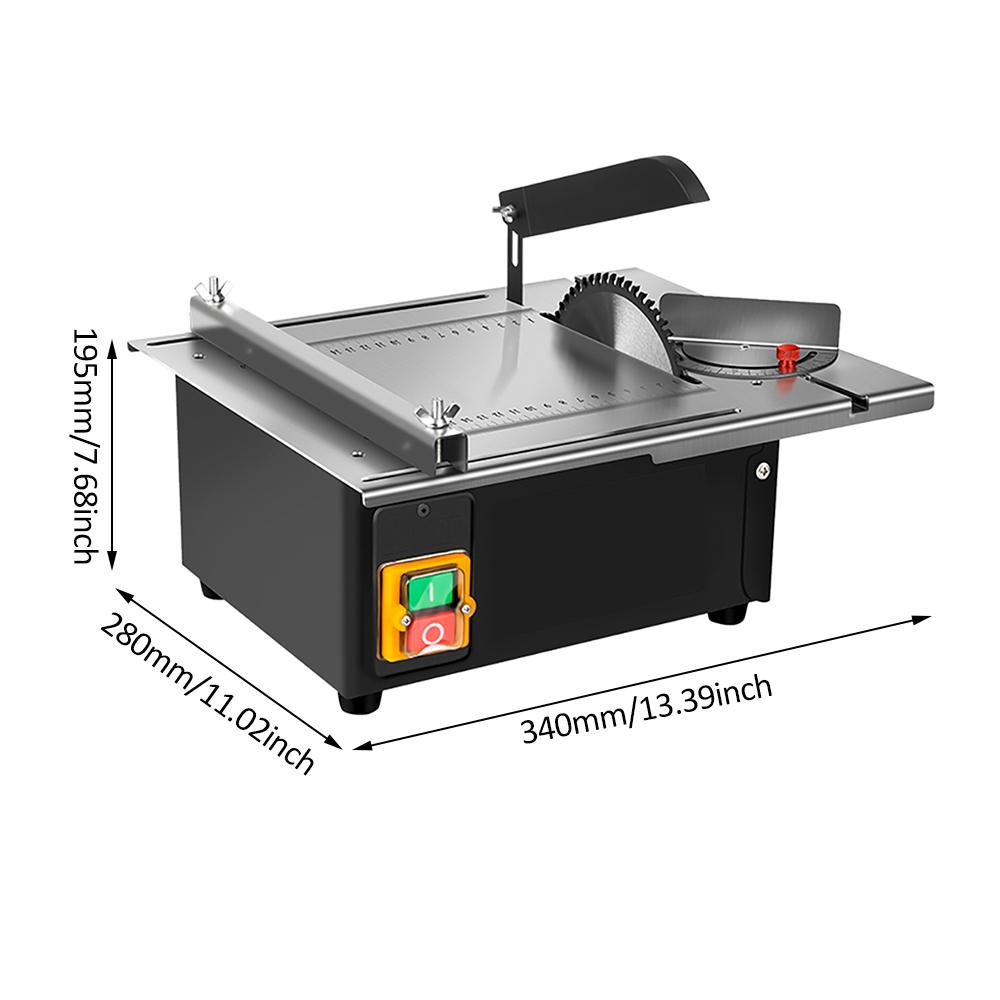 2500W 340mm*280mm Woodworking Decoration Table Saw Newly Upgraded Stainless Steel Table Top with