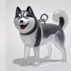 Cartoon Dog Shape Dog Hair Storage Box Hair Grooming Transparent Pet Hair Keychain Diy Handmade Acrylic Puppy Pendants Backpack