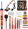 Комплект паяльника 80 Вт, ручка для сварки ЖК-дисплея с регулируемой температурой, инструмент