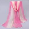 New Fashion Women's Gradient Color Soft Long Chiffon Thin Beach Wrap Stole Scarf