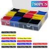 127-1060 Pcs 2:1 Heat Shrink Tube Shrinking Assorted Polyolefin Insulation Sleeving Wire Cable Sleeves Wrap