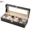 Luxury Leather Watch Display Box with Transparent Window