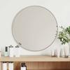 VidaXL Wall Mirror Makeup Vanity Cosmetic Bedroom Decoration Bathroom Living Room Interior Silver 348175