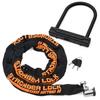 Daytona Motorcycle Chain Lock Lock 2 Locks Management with 1 Key Chain Stronger Lock Set 31253 + U-shaped 2.0m
