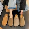 Retro Flat-bottomed Bag Head Boken Slippers Women's 2025 Autumn New Versatile Flat-bottomed Lazy Sandals One Pedal and Half Drag