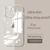 Crystal Clear Caso for iPhone 14 12 13 15 11 Pro X XS Max 8 7 Plus Ultra Thin Fit Protective Silicone Transparent Soft Case