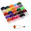 25PCS/Set Finshing Fly Tying Thread Midge Nymph Small Dry Flies Tying Material Jig Ice Fly Tying Material