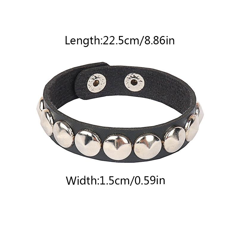 Women/Men Men Women Leather Wristband Men Women Gift Punk Style Leather Bracelet Cosplay Jewelry