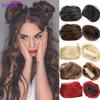 XIYUE Synthetic Chignon Messy Scrunchie Elastic Band Hair Bun Straight Updo Hairpiece High Temperture Fiber Natural Fake Hair