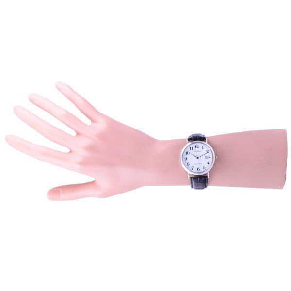 Citizen Мужской D020-304 ( Смотреть Q&Q День) Круглые часы, черные, аналоговые