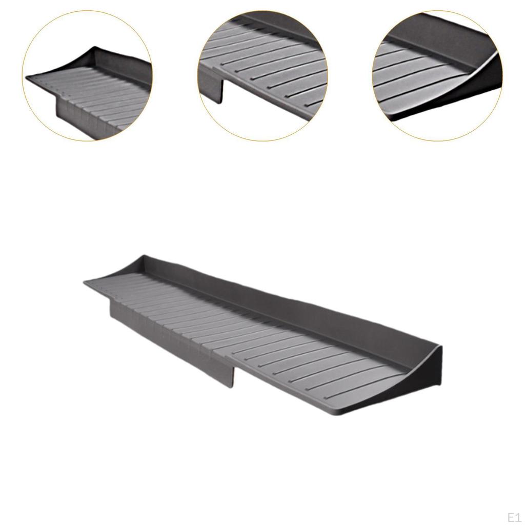 Draining Mat for Kitchen Countertop with Sponge Holder 11.5 X 66 Cm