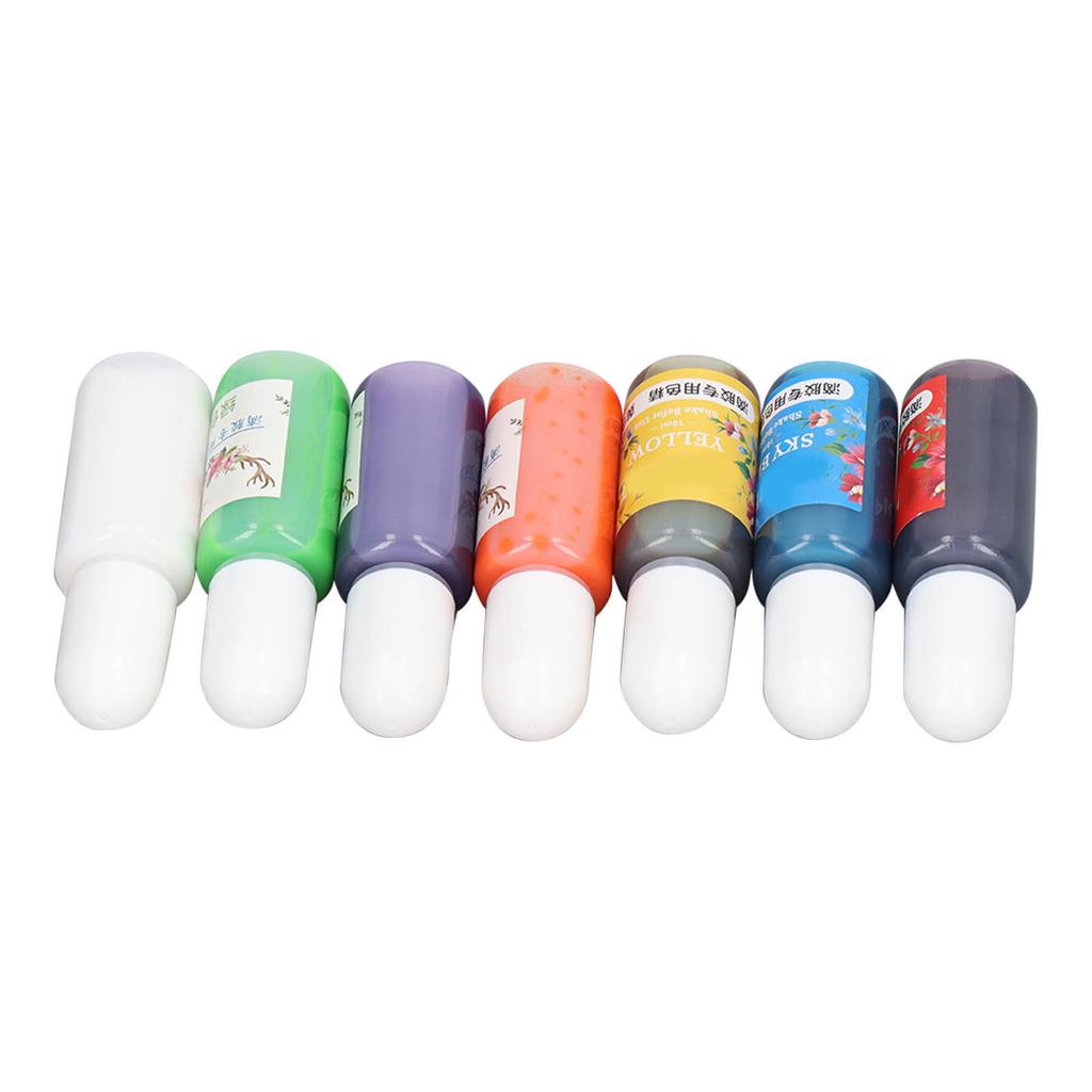 DIY Epoxy Resin Pigment 7 Colors Easy Penetration Good Transparency Epoxy Resin Dye Pigment for DIY
