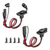 DIY 12AWG SAE Power Socket Cable 30CM SAE Male To Female Cable Universal Flush-Mountable Connector for Moto Battery Panel Mount