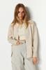 Women's Fashionable Stylish Cardigan Stone Super Wide Fit Soft Textured Pocket Detailed Knitwear Cardigan