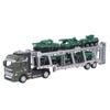 1/48 Carrier Truck with Cars Toys Set Portable Alloy Plastic Transport Vehicle with Car Models for Gifts Ornament