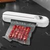 Electric Vacuum Sealer Packaging Machine for Home Kitchen Including 10pcs Food Saver Bags Automatic Vacuum Food Sealing