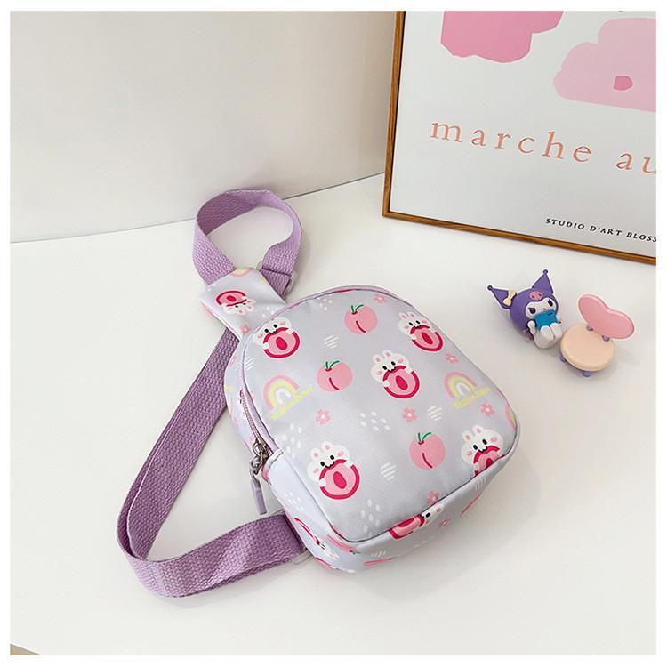 Adorable Bunny Themed Chest Bag Kids Cartoon Shoulder Crossbody Bag Cute Gift