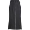 Fustl W P Skirt Striped Fashion Soft Comfortable Casual Long Skirt Women Skirts Black JM6216