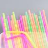 1000/100x Colorful Straws Disposable Plastic Flexible Drinking Straw for Bubble Milk Tea Cocktail Wedding Party Kitchen Supplies