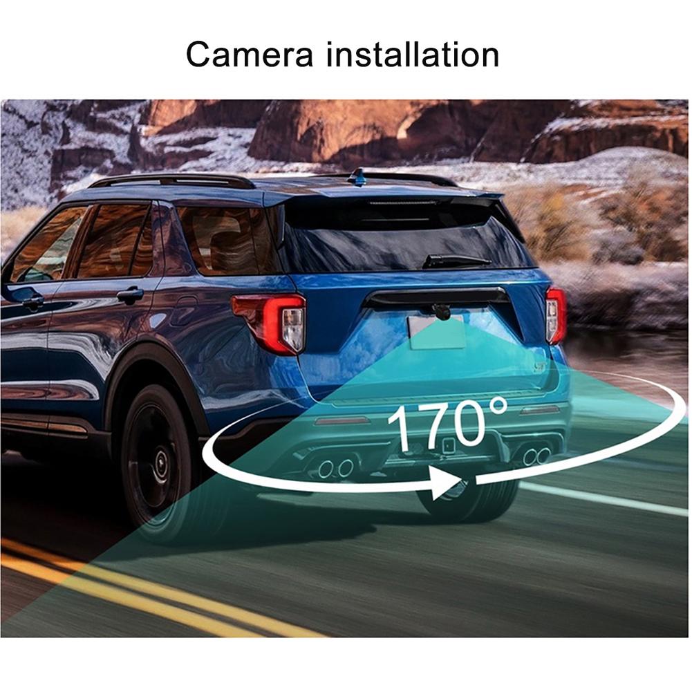 7 Inch Back Up Car Monitor with Sunshade Reversing Camera Screen Rotating HD LCD