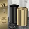 Stainless Steel Swing Lid Trash Can for Home and Kitchen, Light Luxury Design for Bathroom and Living Room.