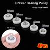1Pcs Nylon Metal Drawer Bearing Pulley Flat Sliding Door Roller  Window Track Accessories