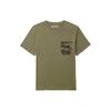 Camouflage Pocket Casual Breathable Short Sleeve Printed Shoulder T-Shirt Men Tops Cassel-Green A2QCH-590